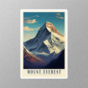 Vintage Mount Everest Travel Sticker