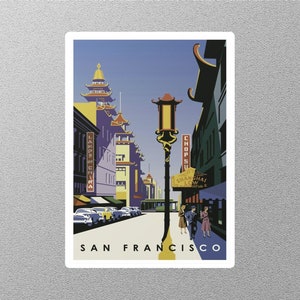 Vintage San Francisco Travel Sticker