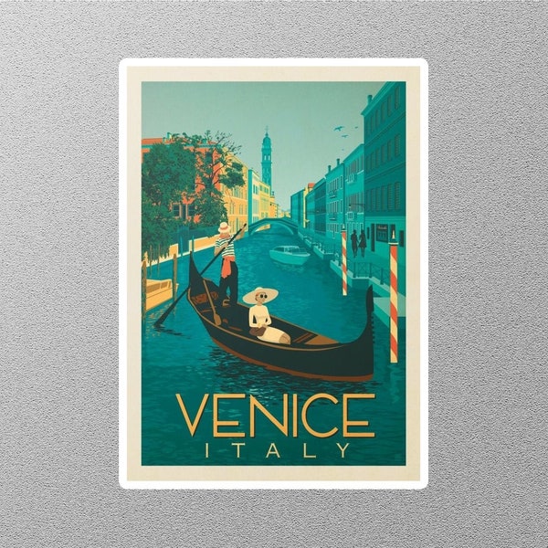 Sticker Voyage Venise vintage