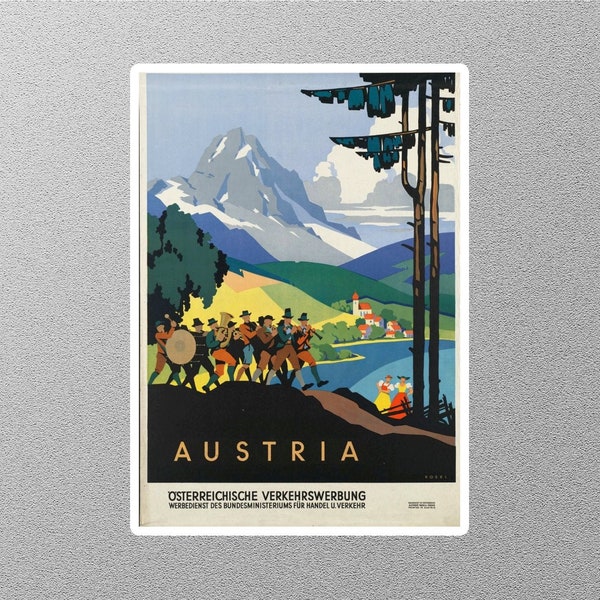 Vintage Austria Travel Sticker