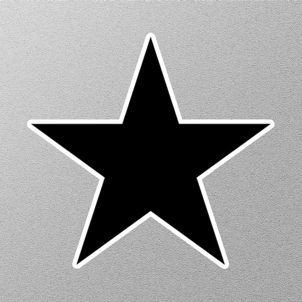 Black Star Sticker