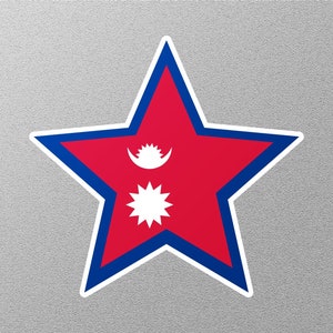 Nepal Flag Decal - Etsy
