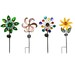 Solar Wind Spinning Pinwheel Yard Garden Metal Stake Light, 4 Styles Beautiful decoration & curb appeal, Eco Friendly Great Gift BESTSELLER 