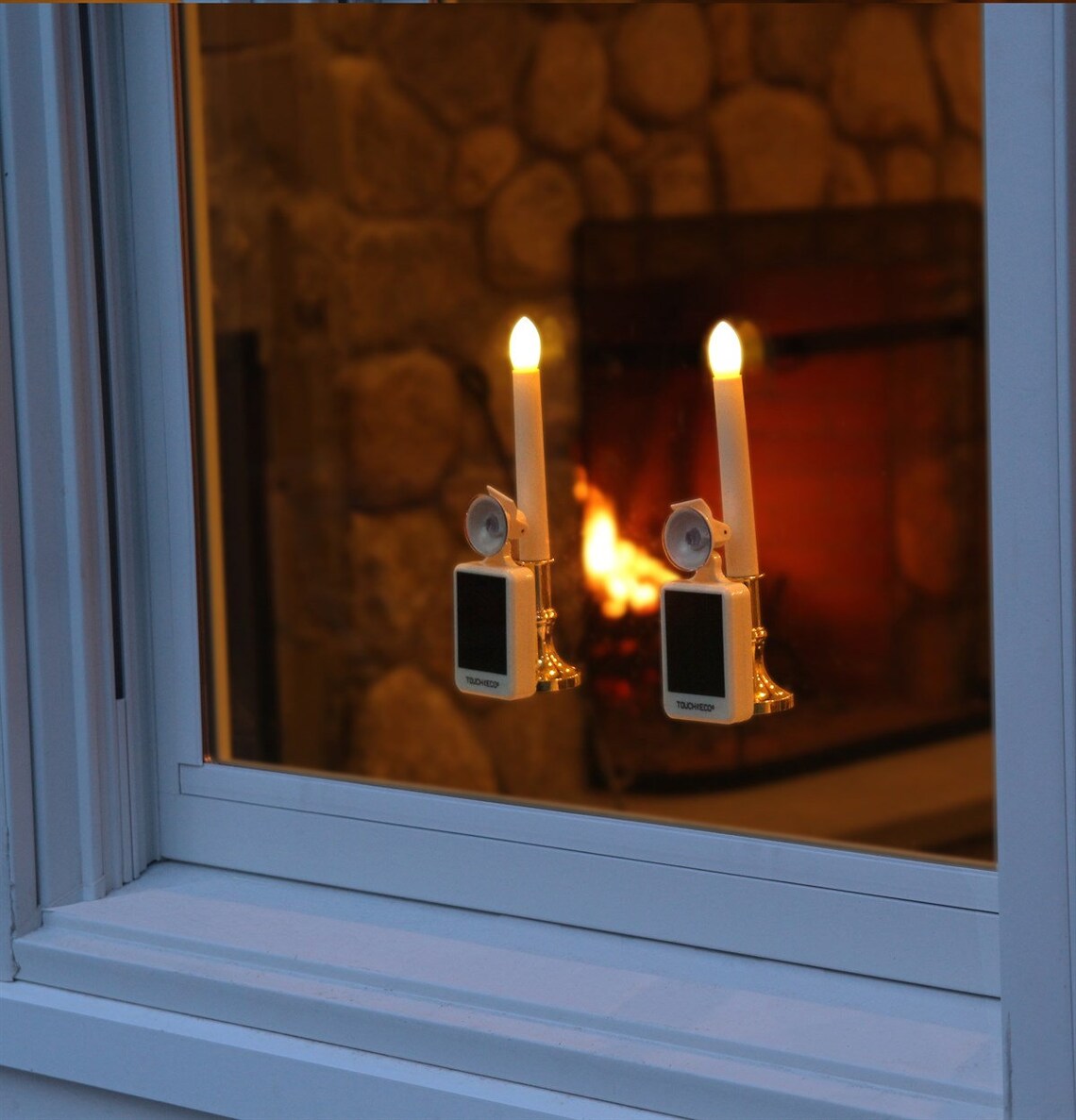 Solar LED Flameless Window Candles with Suction Cup Etsy