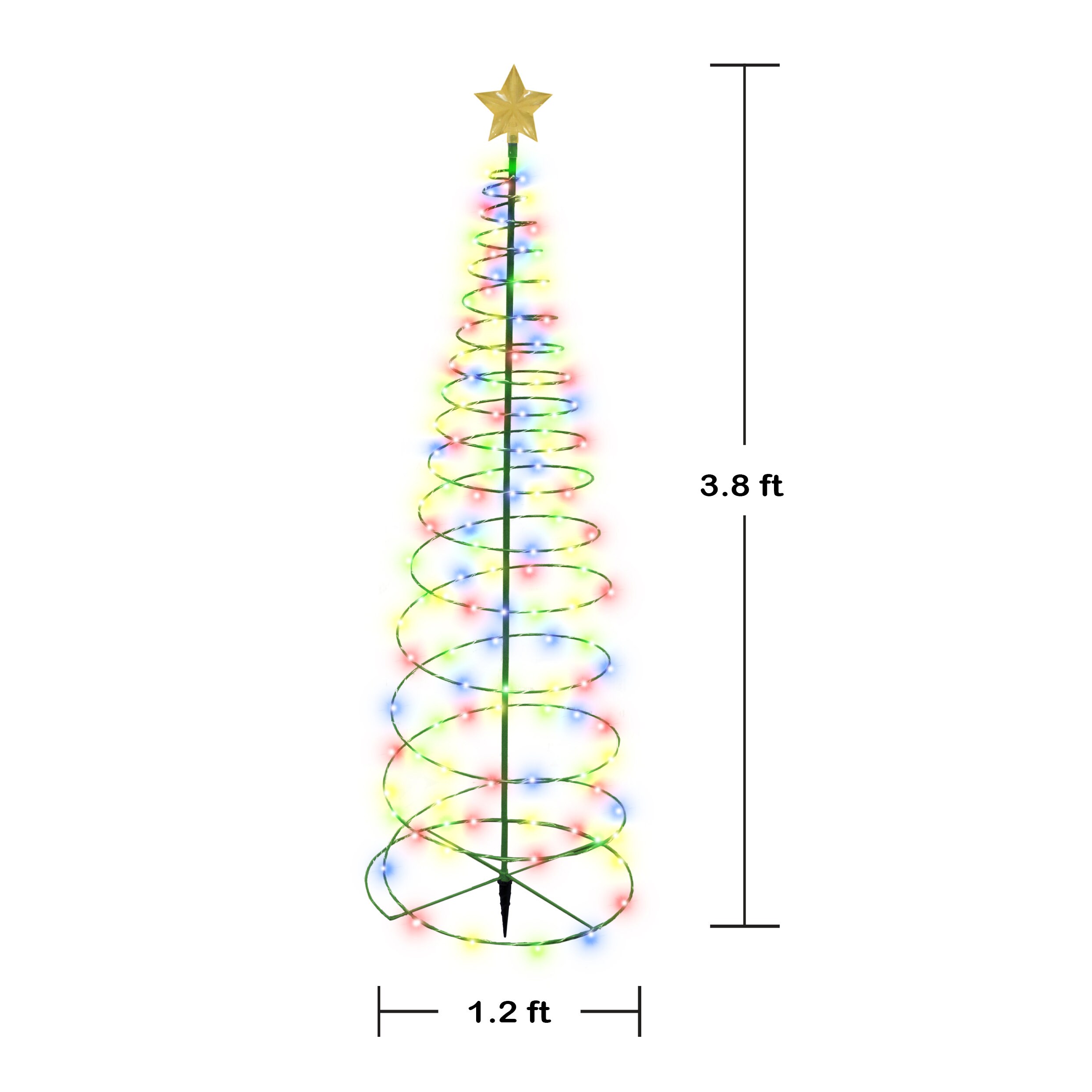 Solar Metal LED árbol de Navidad decoración luces de cuerda Etsy