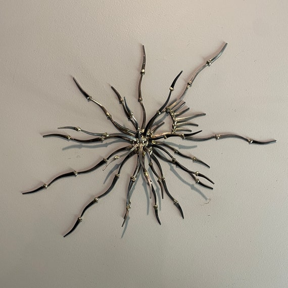 Medusa's Crown - #5 in a series - Brutalist Mid-Century style Metal Wall Sculpture