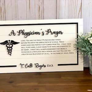 A Physician’s Prayer Sign