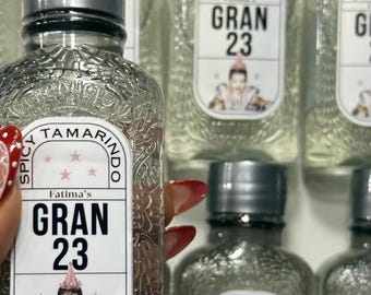 Custom Gran Malo Large Bottle Label – Personalized 750 ml Sticker