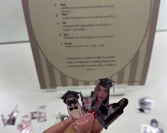 Custom Temporary Tattoos – Personalized Face Photo Party Favors (Birthday, Graduation, 21st, Baptism)