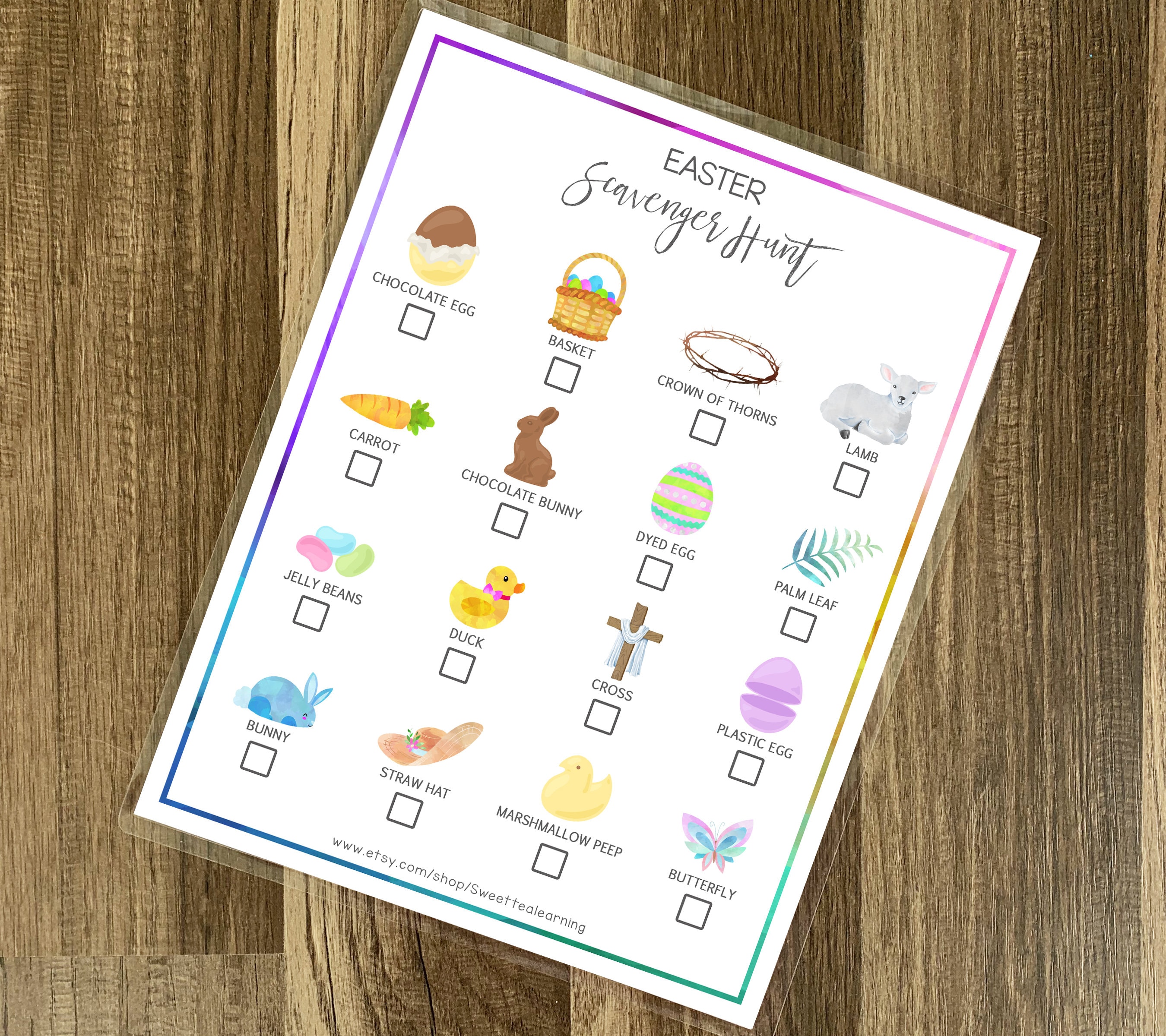 Easter Scavenger Hunt - Printable Easter Game - Busy Book Binder - Kids ...