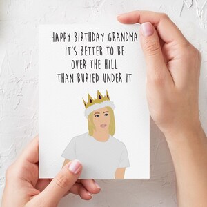 Happy Birthday Grandma Better To Be Over The Hill Card Mylo & Friends Happy Birthday Grandma Greeting Card Rrp $4.50 Greeting Cards  & Invitations Greeting Cards & Party Supply Sl6062720