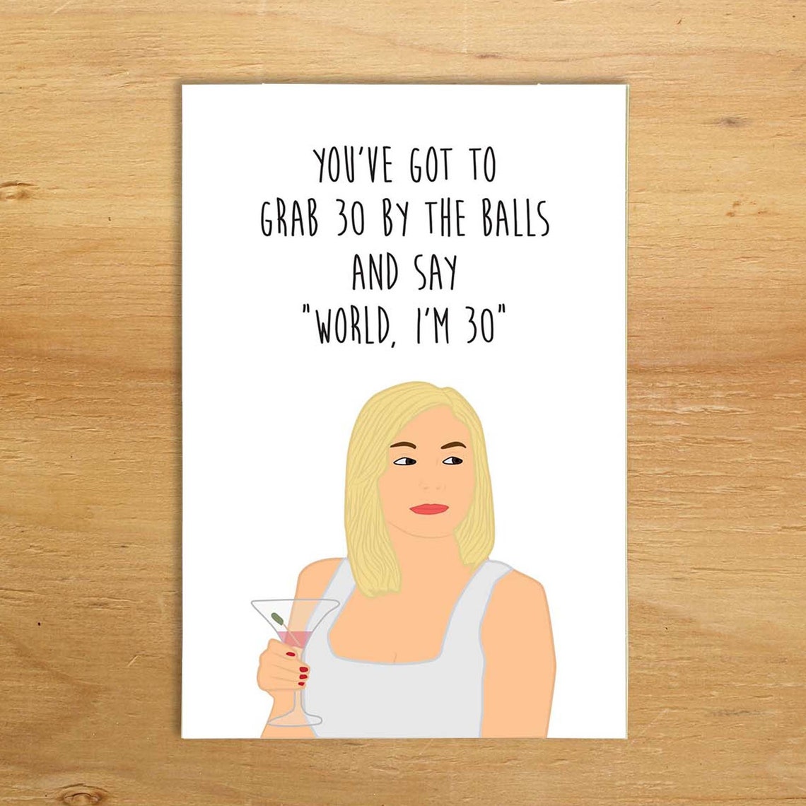 Sex and the City Funny 30th birthday card for friend Samantha | Etsy
