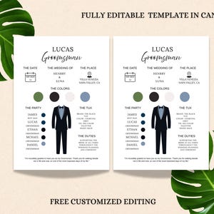 Cartão de Proposta de Padrinho Editável – Modelo para Imprimir no Canva – Você Será Meu Padrinho? – Convite para Festa de Casamento – Download Digital