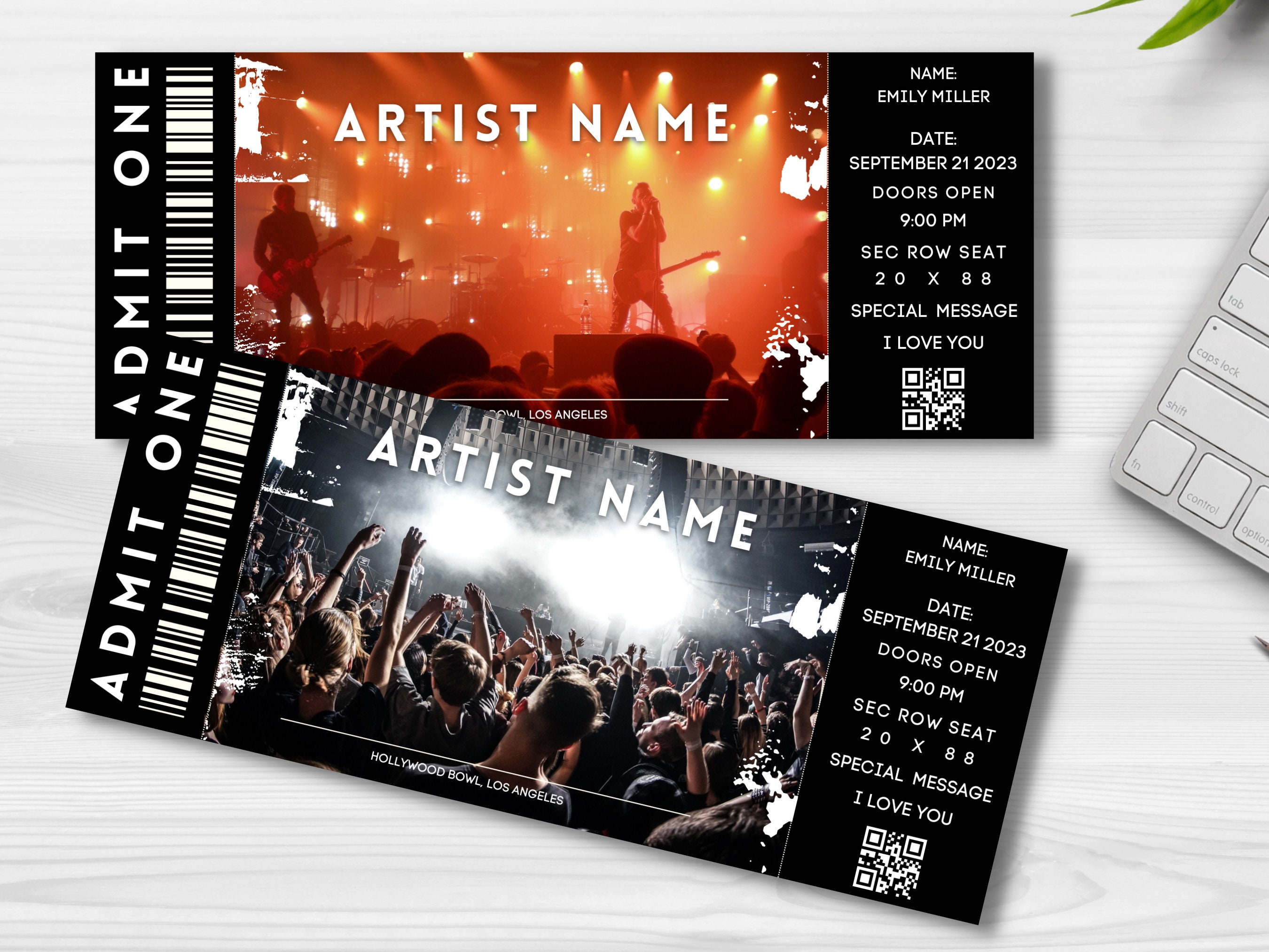 Editable Concert Ticket Template Printable Music Event Etsy UK Editable Concert Ticket Template Printable Music Event Etsy UK