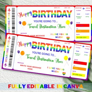 Happy Birthday Gift Certificate Template - Printable Unisex Birthday Gift Certificate, Birthday Gift Coupon for boys and girls, Gift Voucher