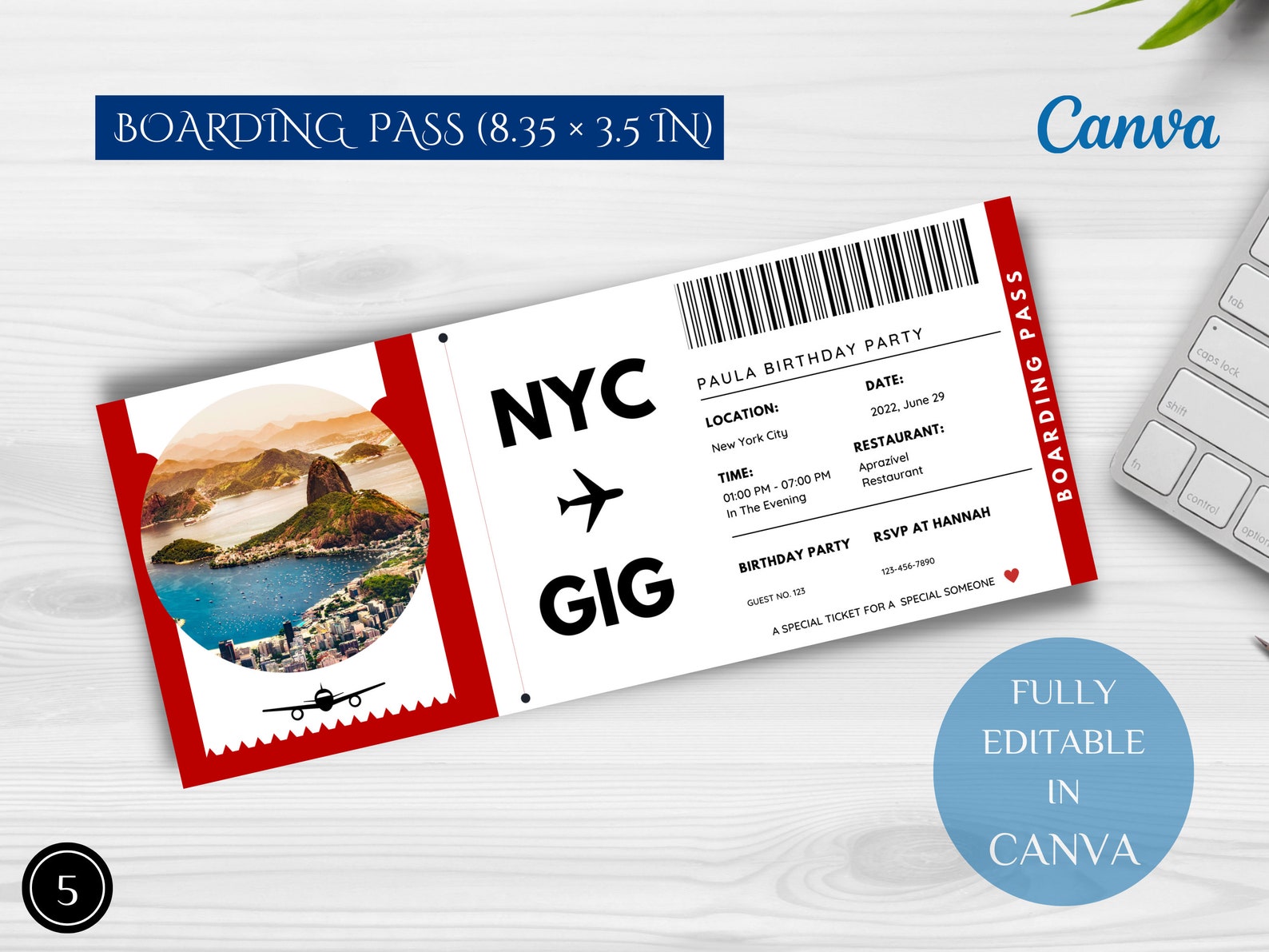 Editable Boarding Pass Template Printable Airline Ticket - Etsy