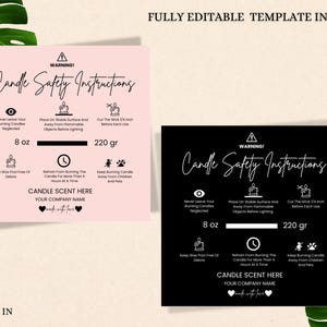 Candle Dust Cover Template| Editable &Printable Design Customizable Candle Dust Cover Template| Instant Download DIY Candle Dust Cover Canva