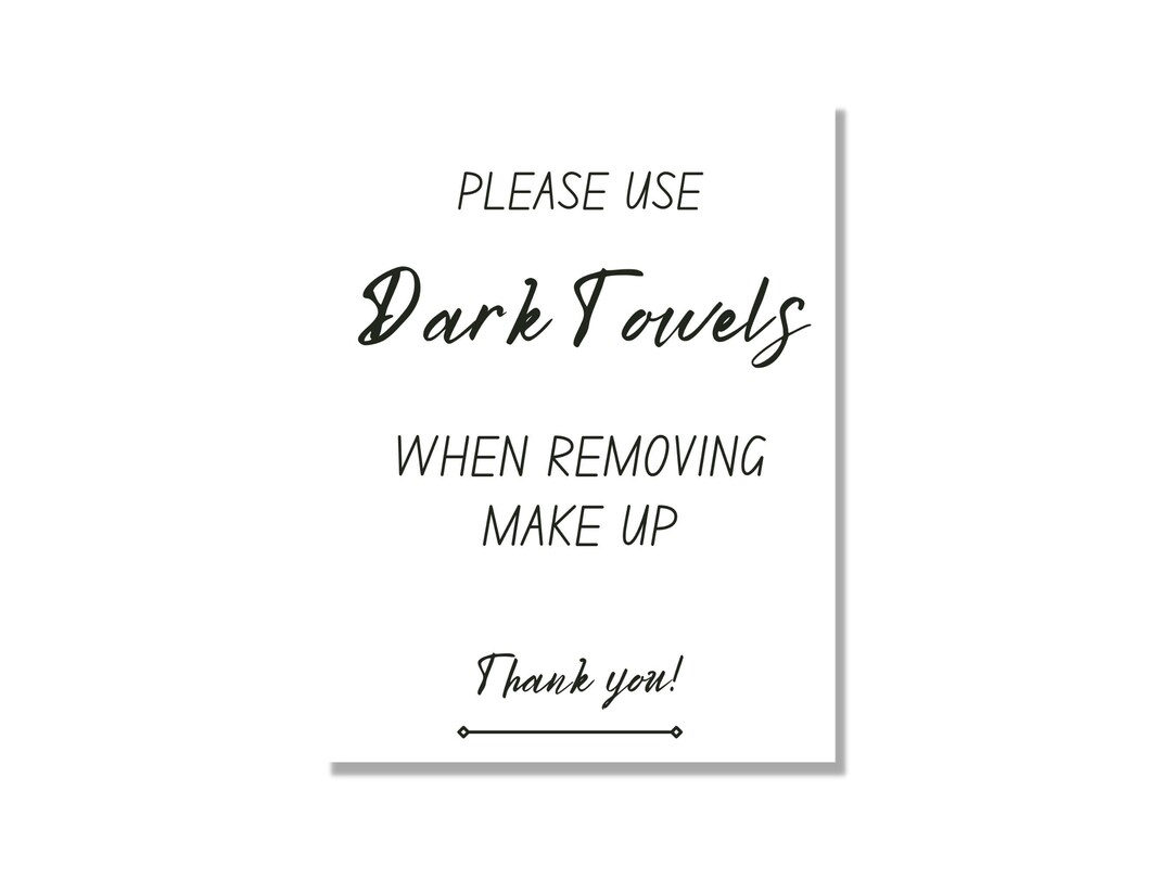 Sign That Says What Are the Makeup Remover Towel - Etsy