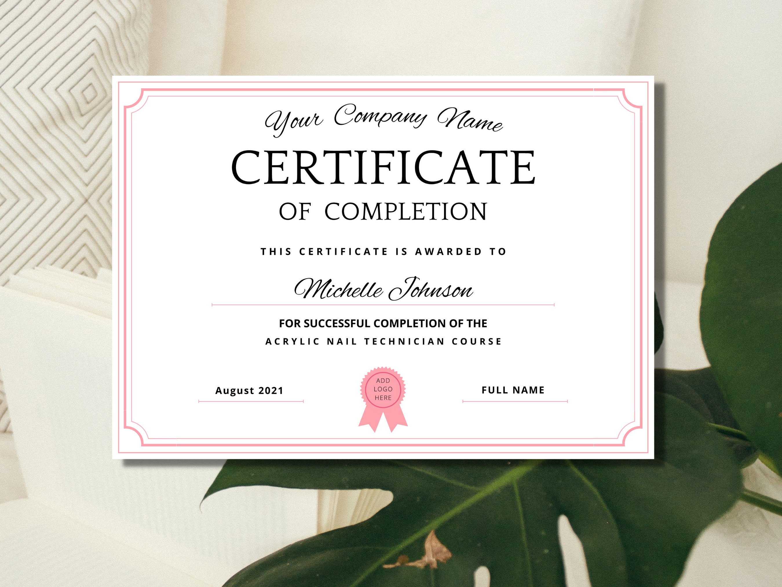 10. Nail Art Certificate of Completion - wide 3