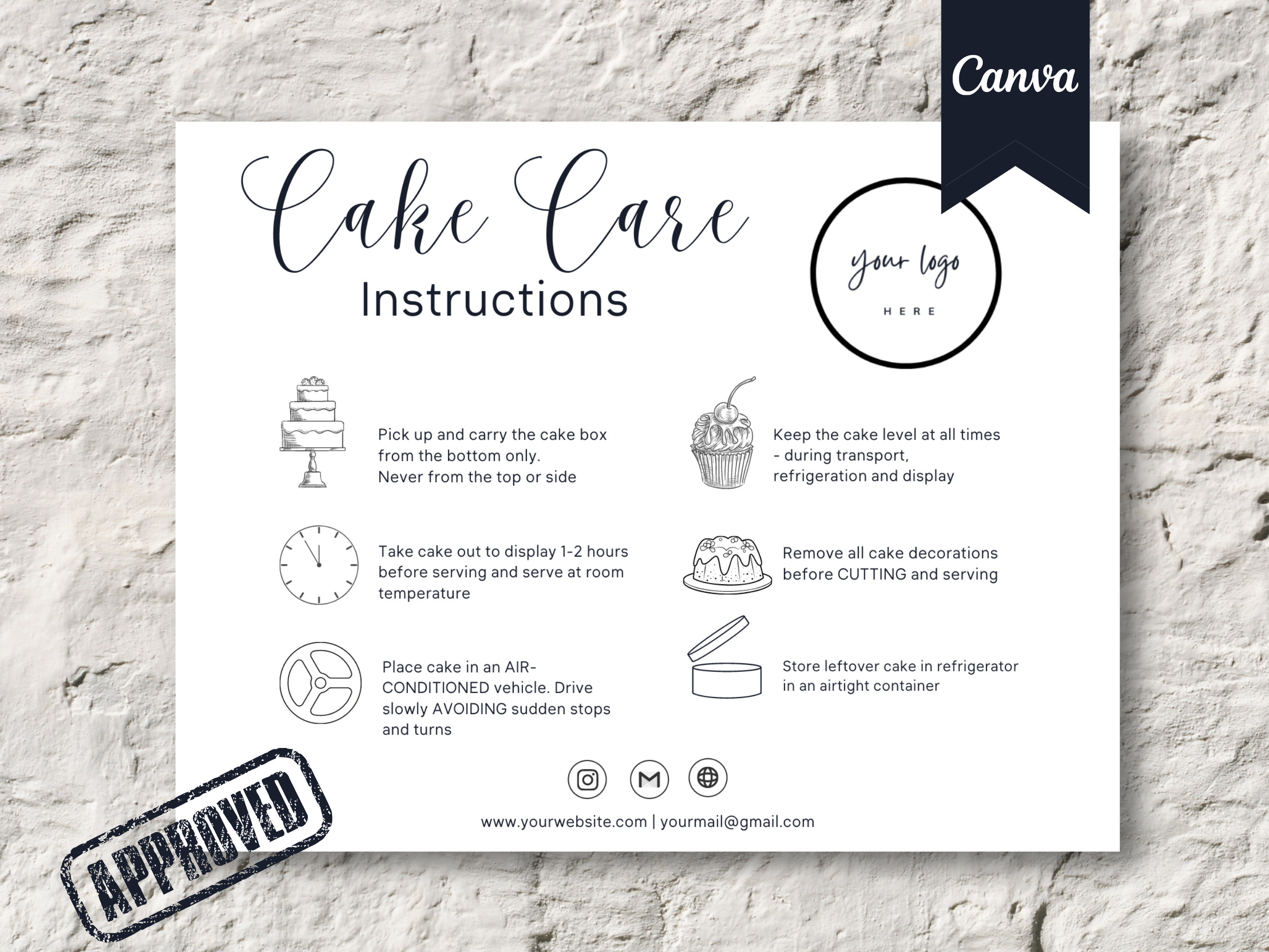cake-care-card-template-instructions-template-editable-etsy-australia