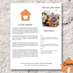 Plantilla de carta de oferta de vivienda, carta editable, carta de oferta de vendedor de comprador de vivienda imprimible, plantilla de Canva de bienes raíces 2022