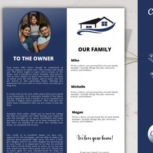 Plantilla de carta de oferta de vivienda, carta editable, carta de oferta de vendedor de comprador de vivienda imprimible, plantilla de Canva de bienes raíces 2022