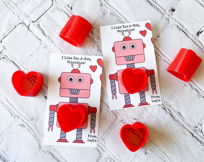 Slinky Valentine's Day Card Fully Assembled Heart Slinky INCLUDED ...