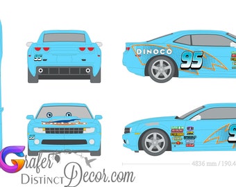 Tutorial: How To Get Custom Decals/Lightning McQueen and Dinoco!