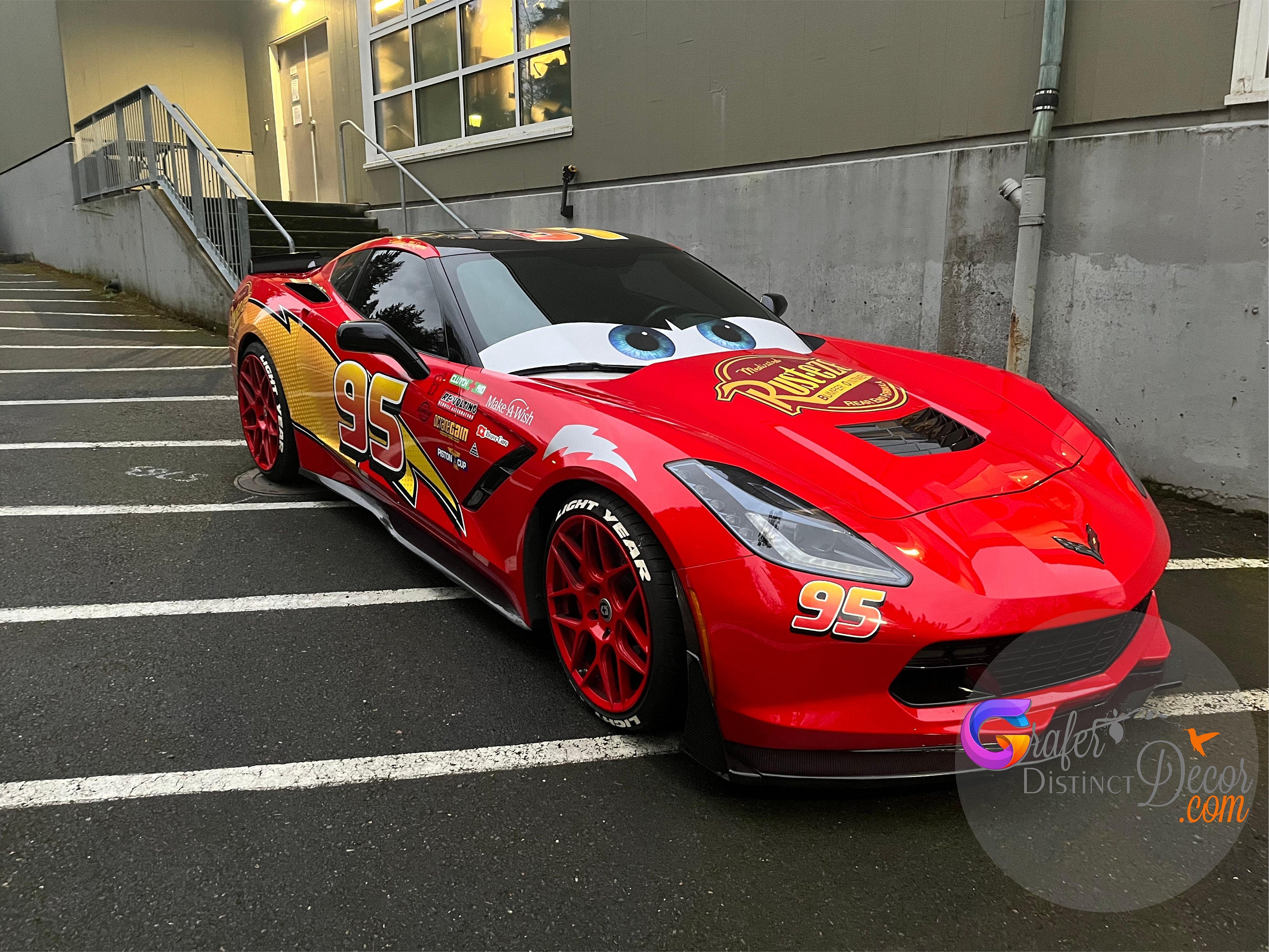 Sticker voiture de course Jackson Storm Lightning MCQUEEN s