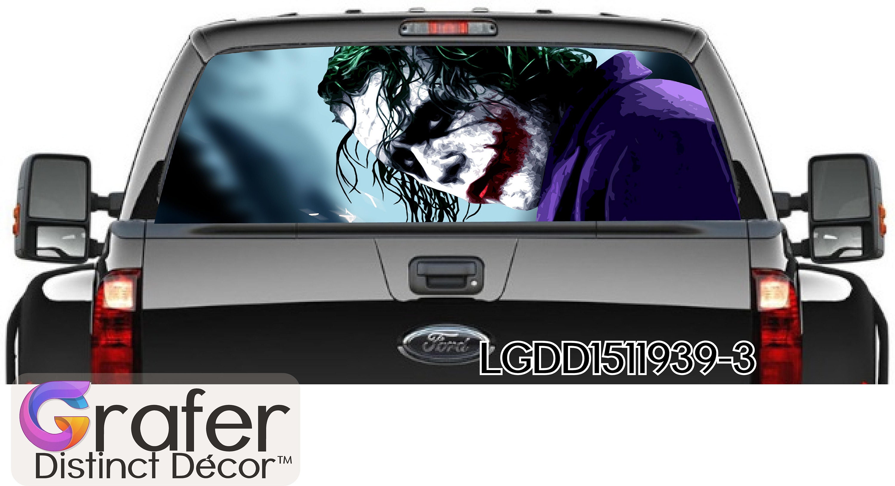 Rear Window Graphics Decal Tint Perforated Sticker Truck Vinyl Pickup Wrap Window Perforated Vinyl Pickup Truck Rear Window Decal Etsy