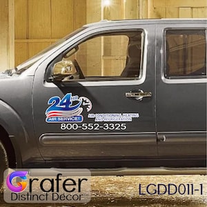 Large Custom Vehicle Decal | Outdoor Business Logo Sticker | Vinyl Car Window Decals