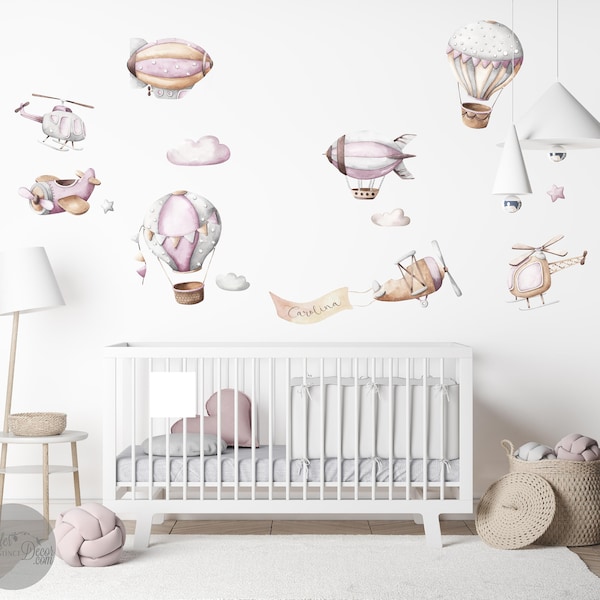 Hot Air Balloon Wall Decal Etsy