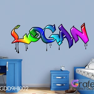 Graffiti Stickers, Art Wall Mural, Wall Sticker, Kids Wall Decal, Boys Wall Decal, Large Wall Mural, Mural, Decals Mural, Custom Wall Mural