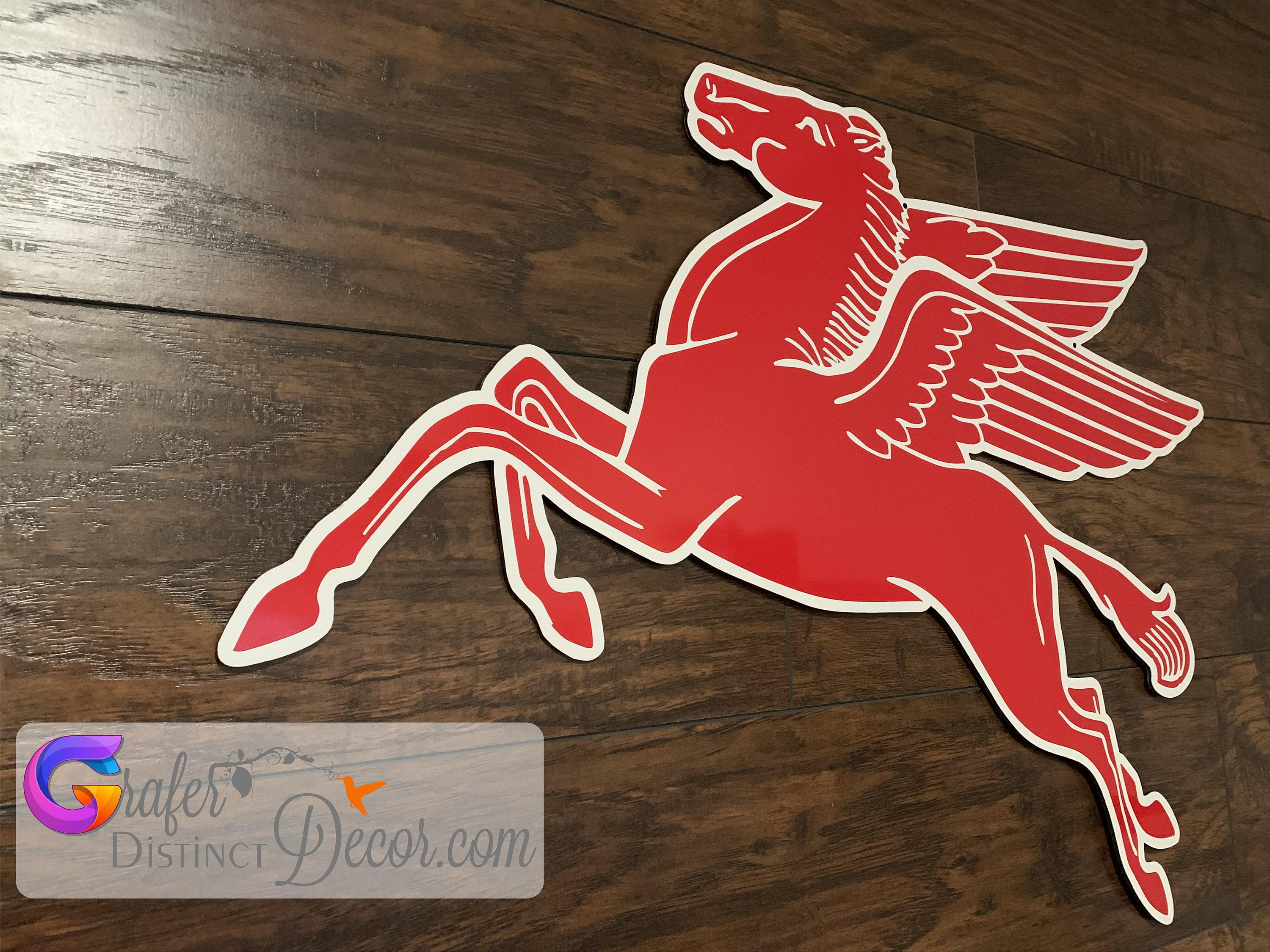 Antique Mobil Pegasus Sign: 27