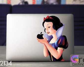 Snow White Sticker, Macbook decal, Apple AMcbook Sticker,  Snow White Mac Decal, Snow white Decal, Apple Macbook Skin, Snow White Skin