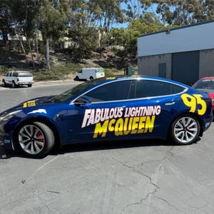 Lightning McQueen Car Decals: Partial Wrap Vinyl Graphics