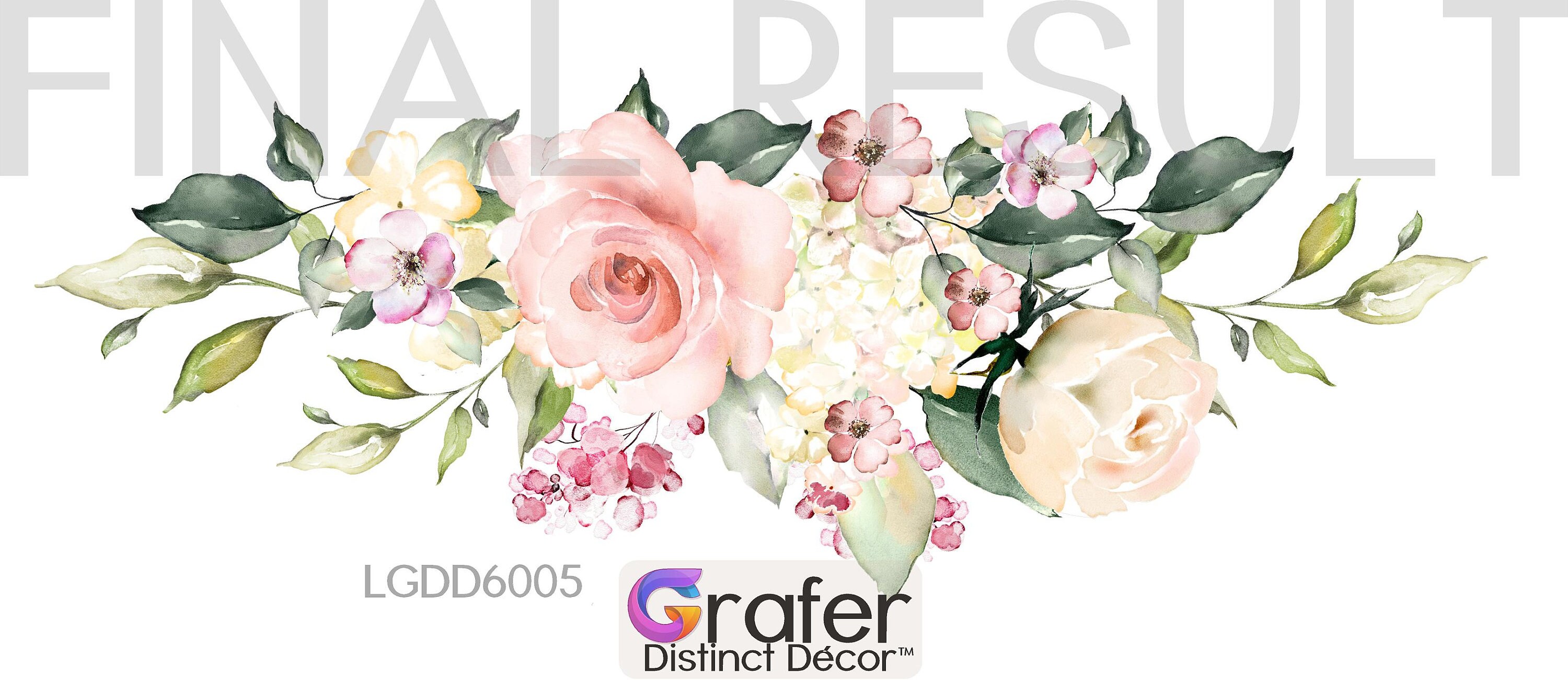 Nursery Wall Decal Rose Wall Decal Flowers Blossoms Decals Etsy