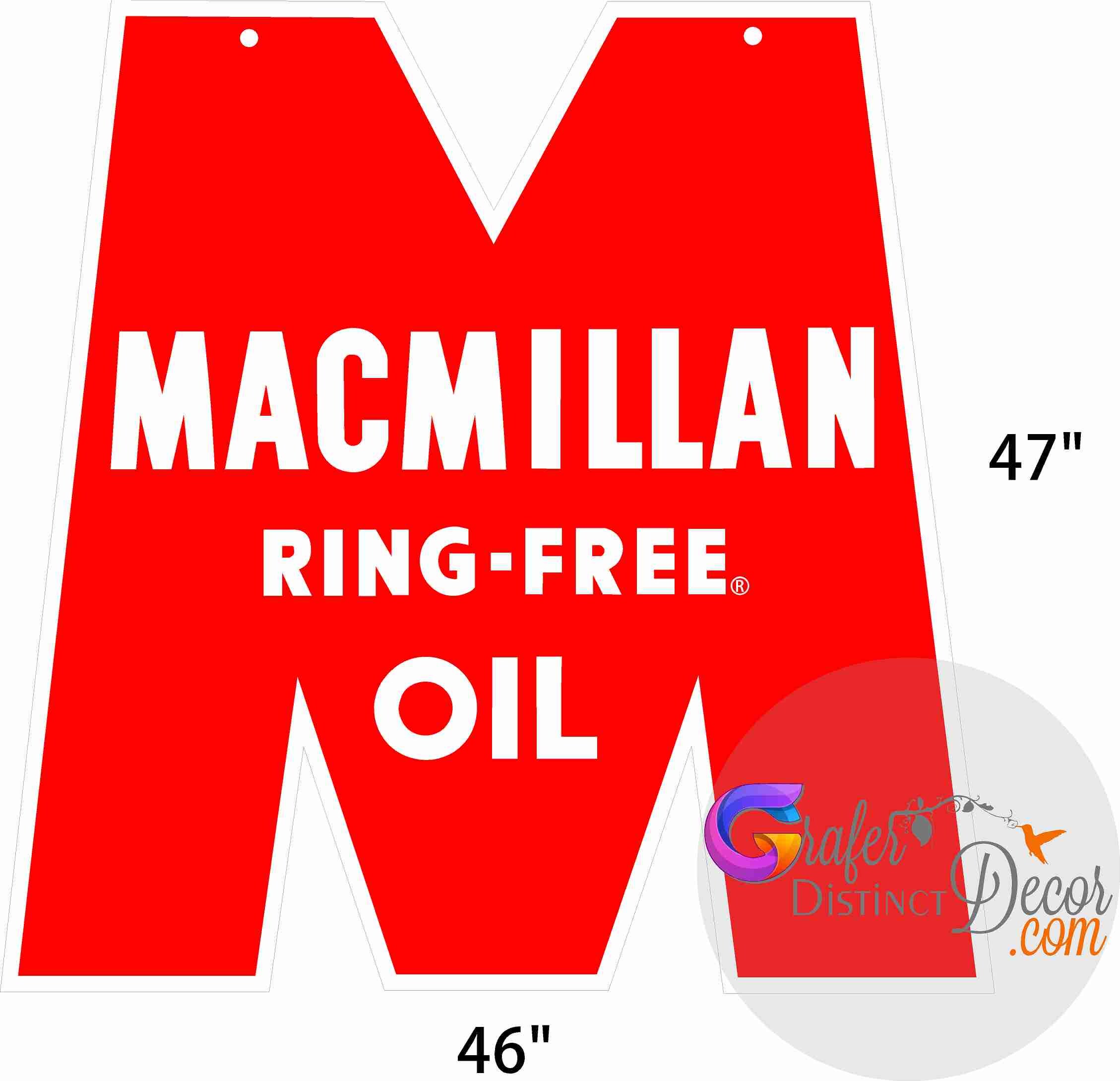 ガレージサインボード MDF看板 ＜RING FREE OIL＞ 【公式通販】