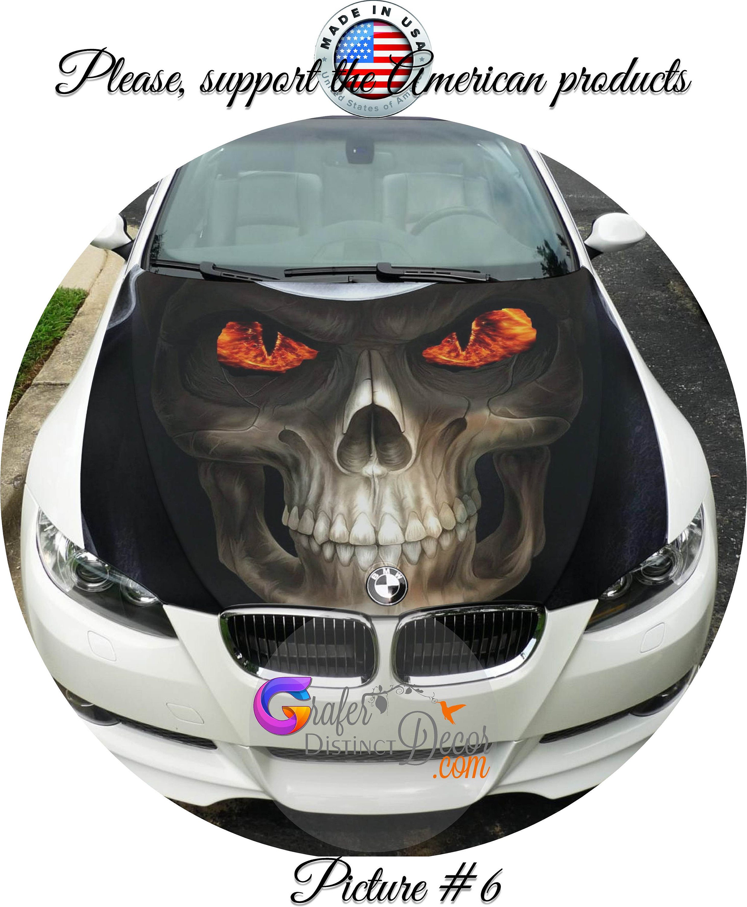 Custom car cheap hood decals