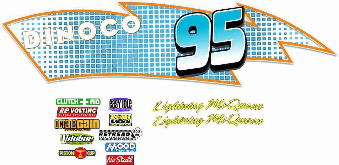Dinoco Racing Flags DINOCO Private Listing – Racing Car Side Wrap for Trucks, Cars & Power ...