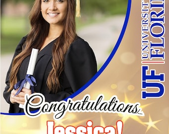 Graduation Signs, College Graduation Sign, Graduation Yard Sign, High School gRAD, Florida gRAD Sign, High School gRAD, FGCU gRAD Sign
