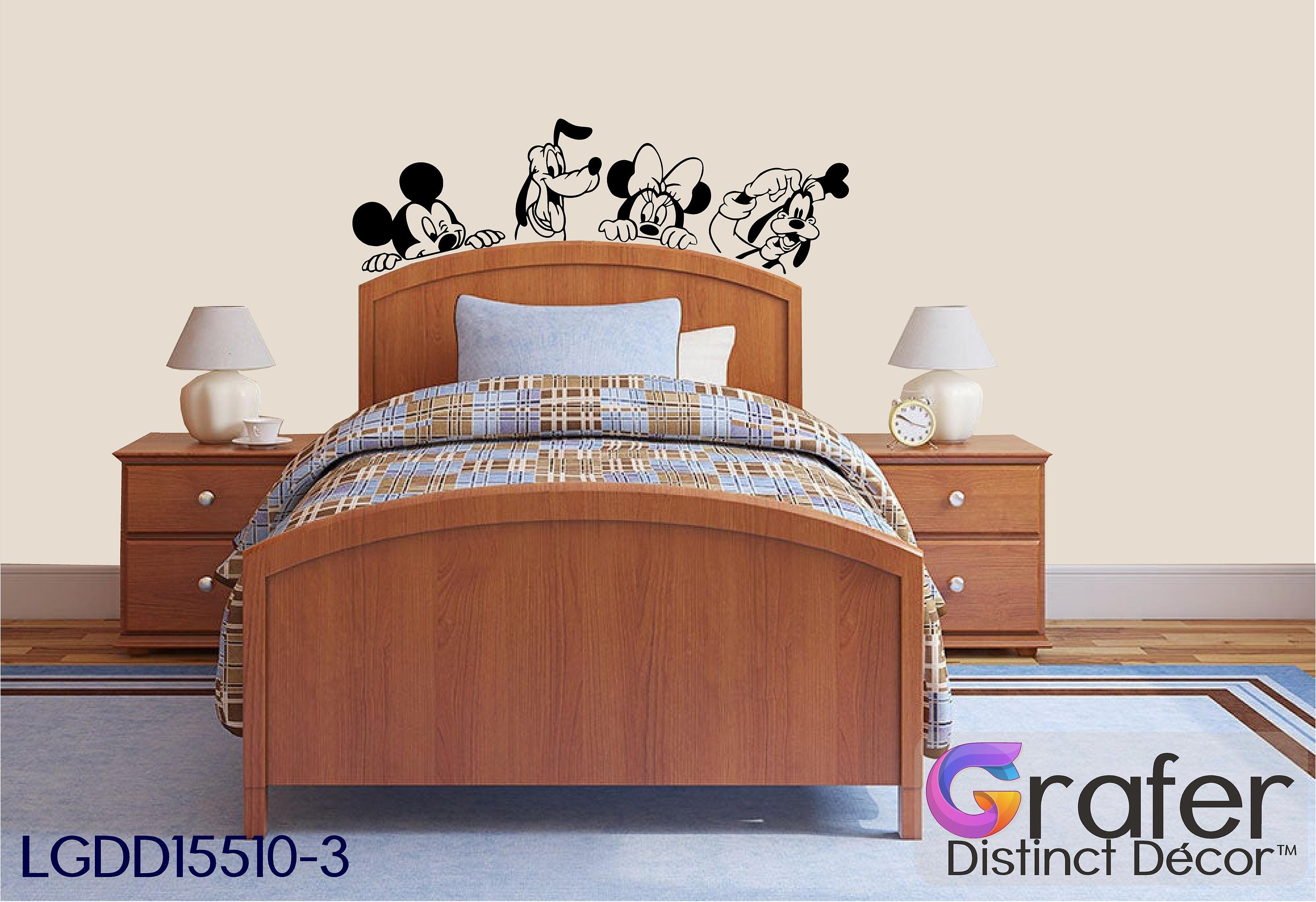 Mickey Wall Decal Minnie Wall Decal Mickey Mouse Vinyl Etsy
