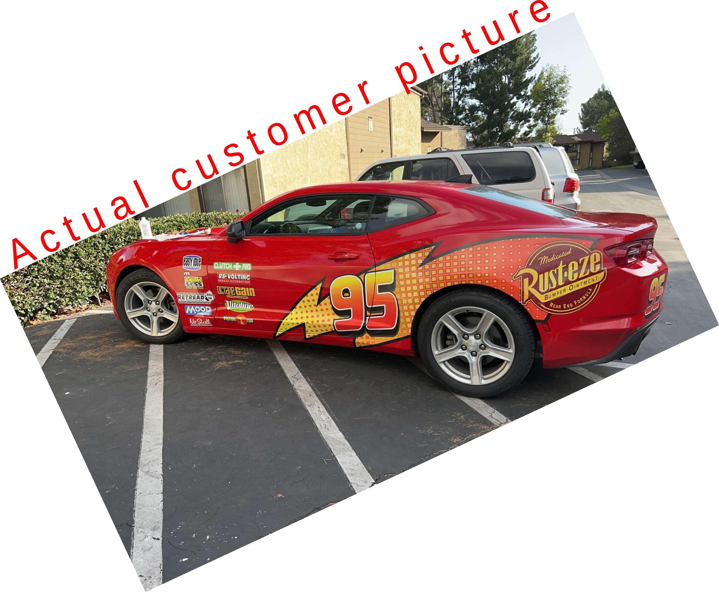 Dinoco Wrap Vinyl Graphic Lightning Mcqueen Decals Jackson 