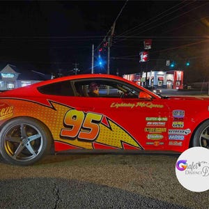 Custom Racing Car Decal - Custom Vinyl Graphics for Advertising & Racing, Car Decal, Vehicle Wrap for Cars and Trucks