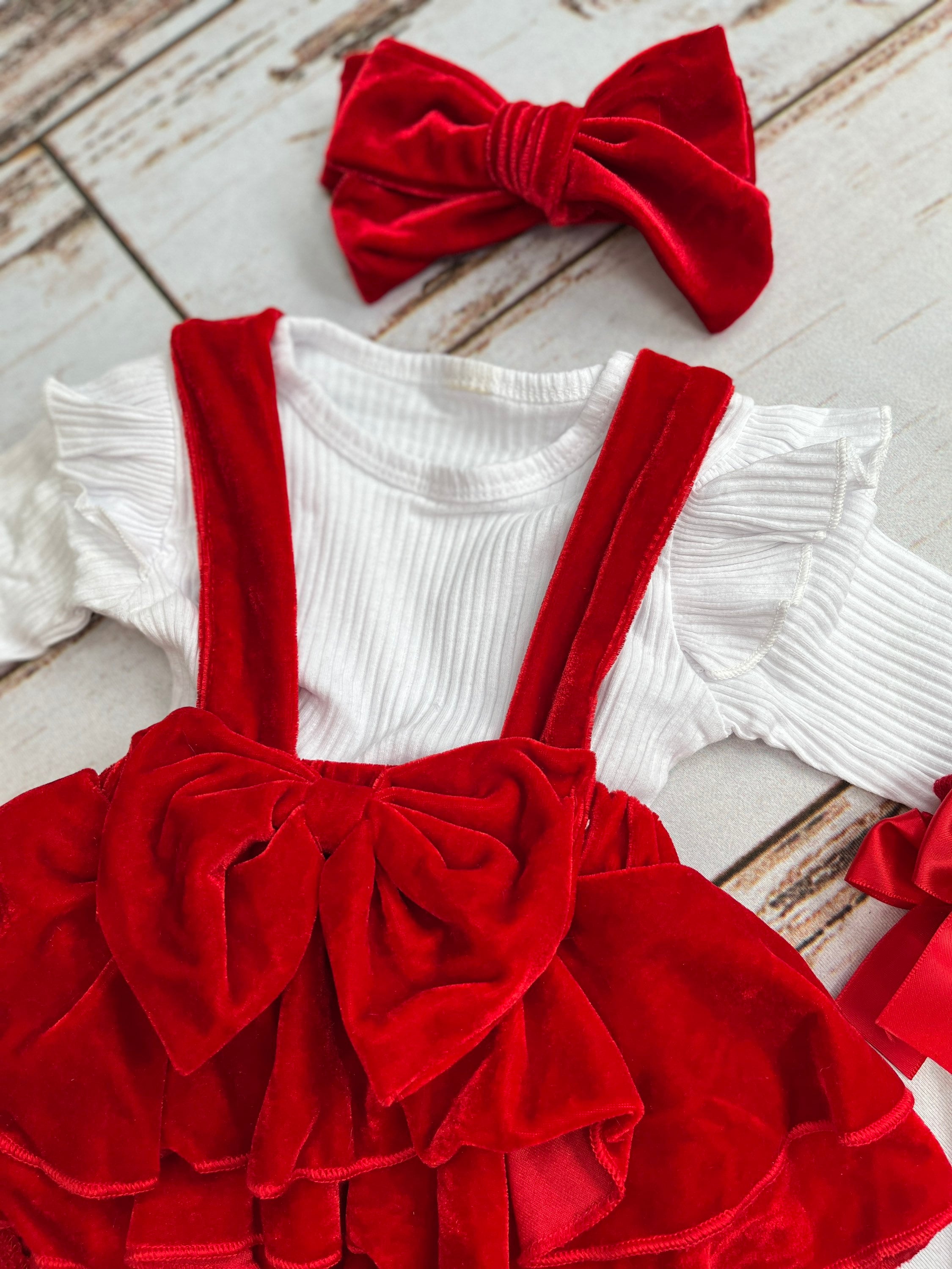 Toddler Girl Outfit Baby Girl Christmas Clothes Toddler Etsy