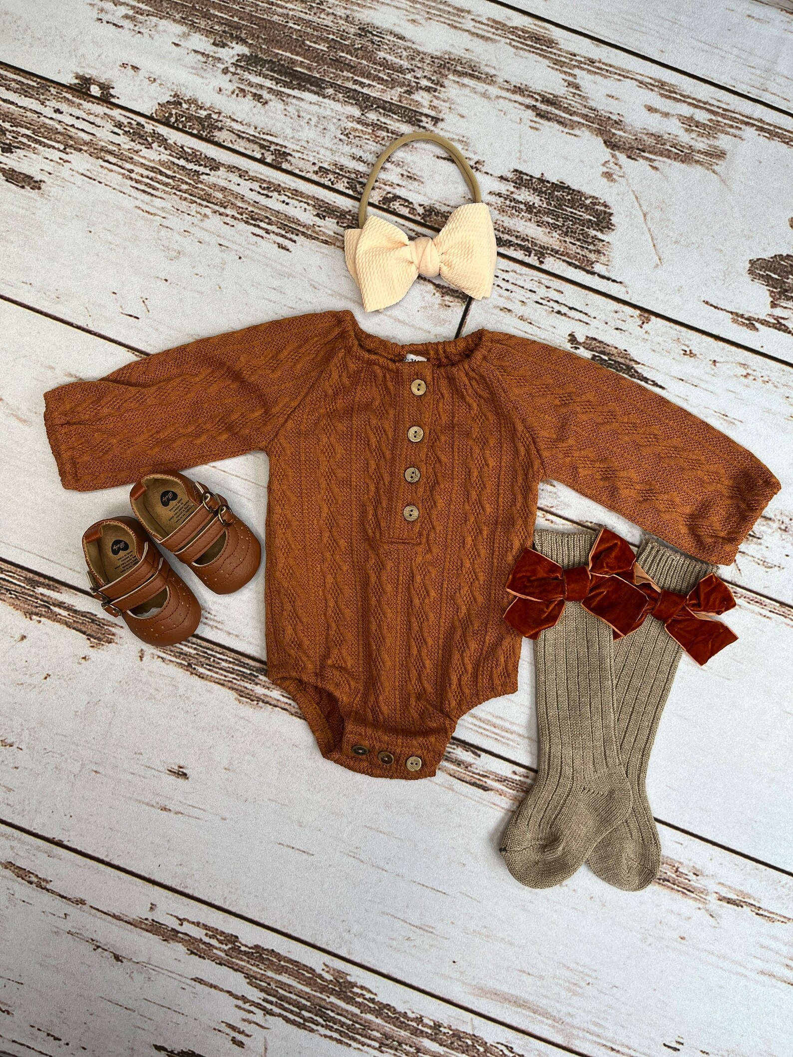 Baby Girl Fall Clothes Toddler Girl Clothes for Fall Brown Etsy