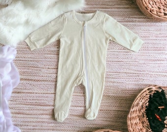 Gender neutral one piece outfit | Baby girl coming home outfit | Infant boy clothes | Newborn sleeper