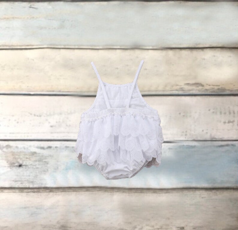 White Lace Baby Girl Boho Romper Newborn Girl Coming Home Etsy
