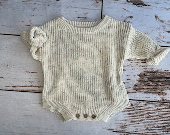 Gender neutral sweater for baby | Baby boy winter sweater | Baby girl sweater for Easter | Baby sweater bodysuit