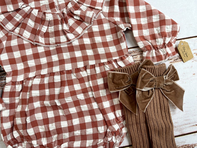 Baby Girl Fall Clothes Toddler Girl Autumn Outfit Brown Etsy